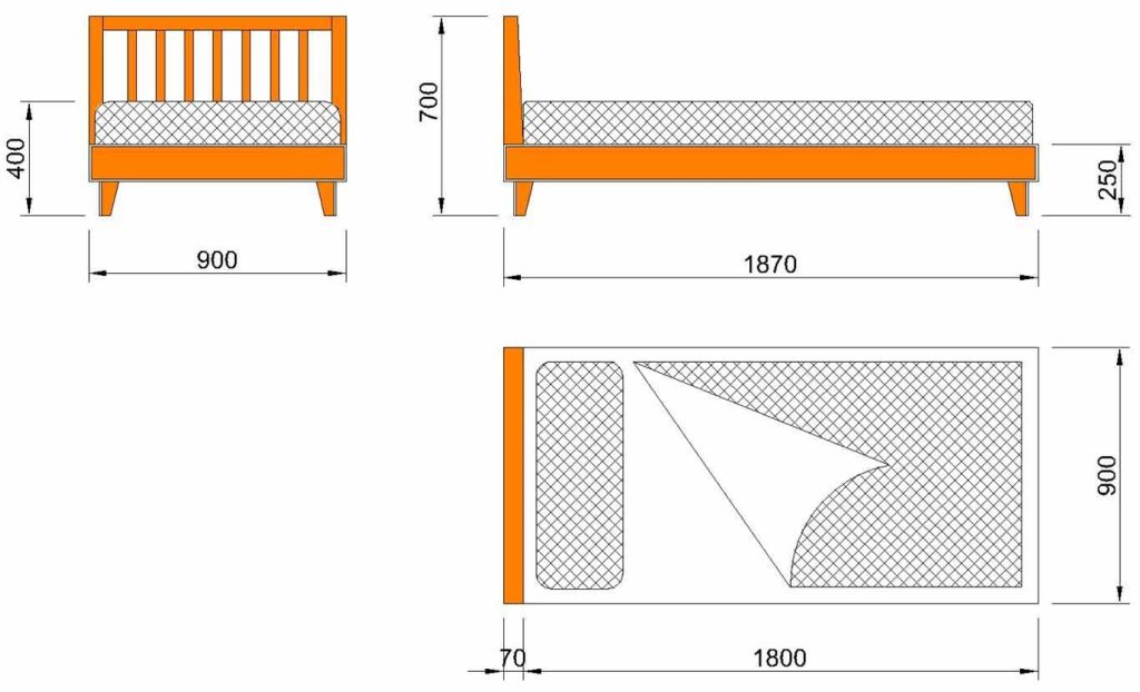 KÍCH THƯỚC GIƯỜNG NGỦ TIÊU CHUẨN ĐƯỢC SỬ DỤNG PHỔ BIẾN HIỆN NAY 2 giường ngủ