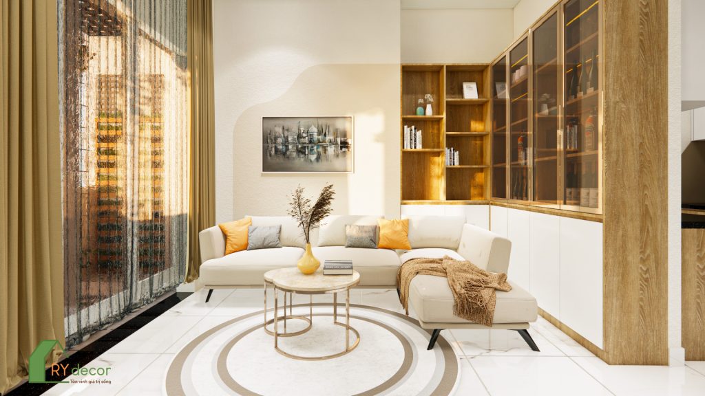 HT Pearl Dĩ An - 72m2 - Type B2B 7 HT pearl type B2B phong khach sofa