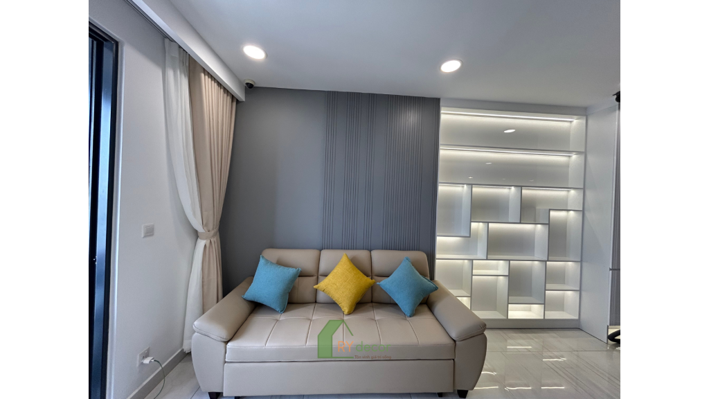 Kingdom 101 hinh anh thuc te sau khi thi cong phong khach sofa