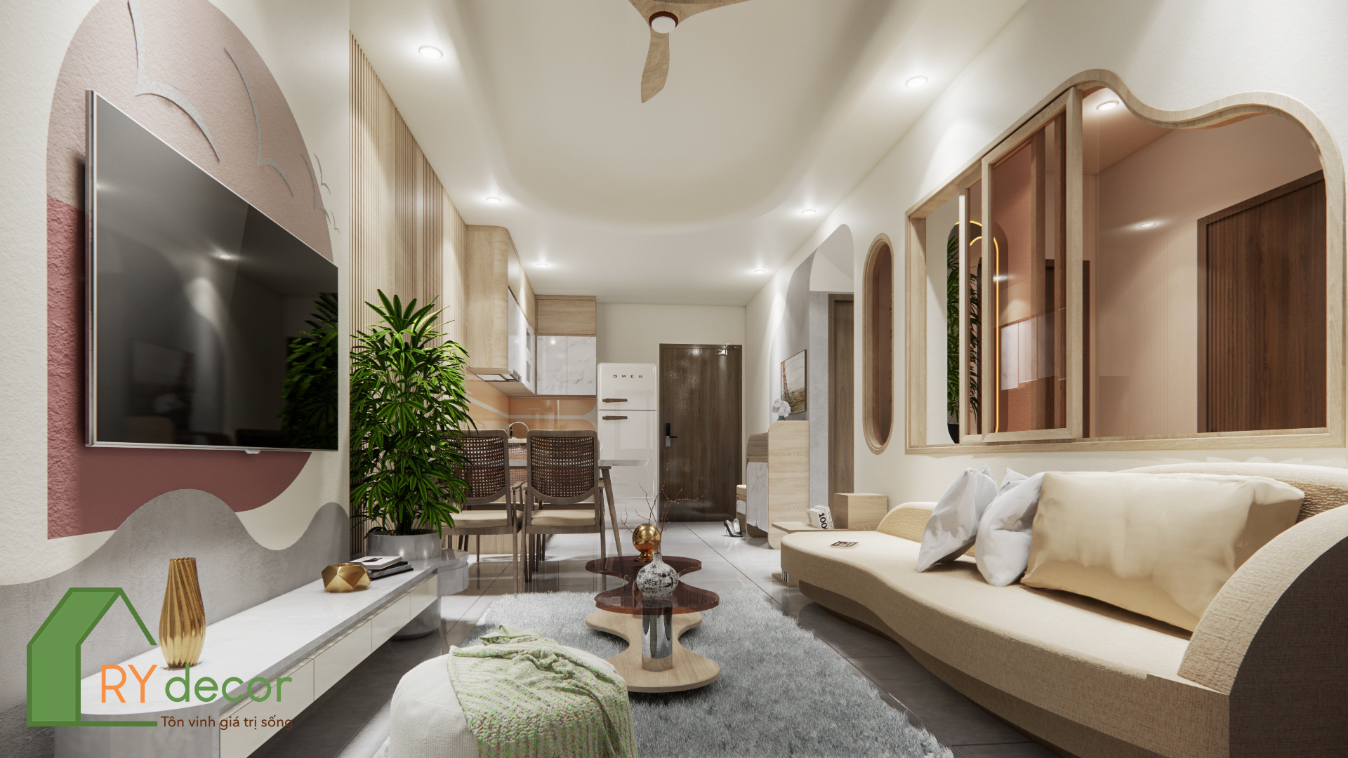 Đơn vị thi công, thiết kế nội thất Quận 5 chuyên nghiệp 8 Dự án thiết kế penthouse sang trọng tại Quận 5