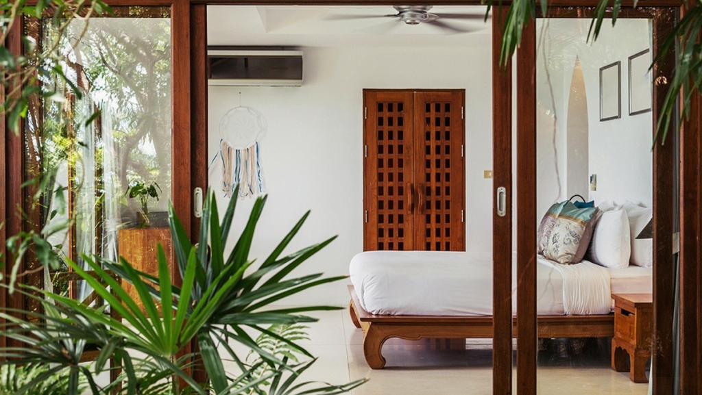 phòng ngủ phong cách tropical