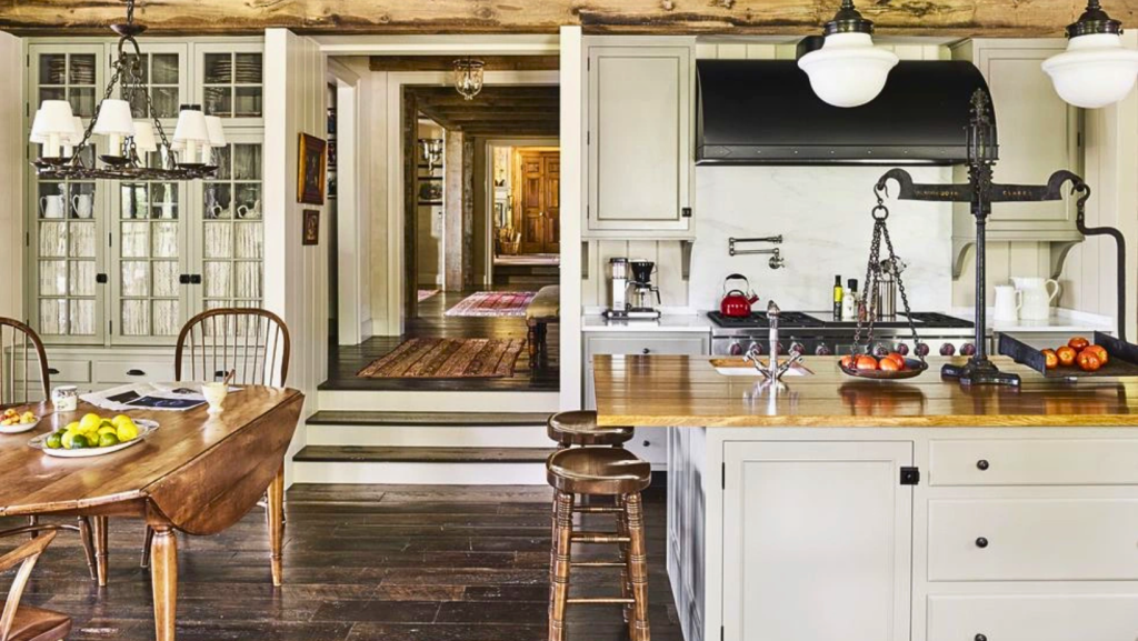 bếp phong cách rustic