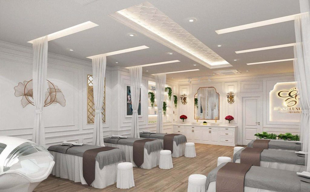 không gian thiết kế spa