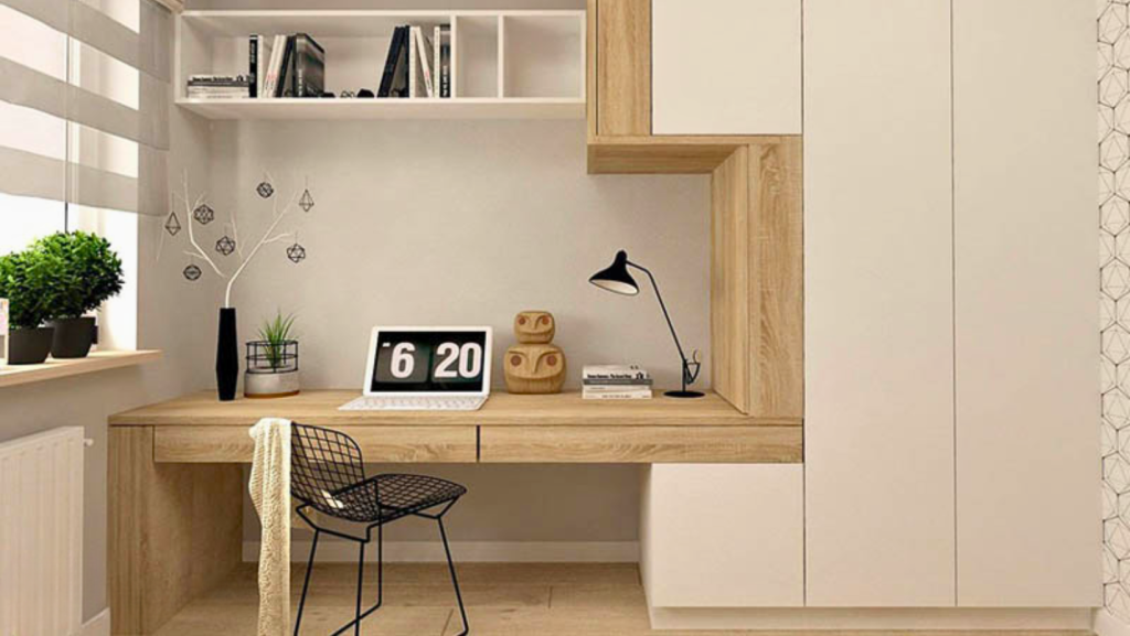 THIẾT KẾ PHÒNG NGỦ CÓ BÀN LÀM VIỆC LÝ TƯỞNG BẠN NÊN XEM 5 thiết kế phòng ngủ có bàn làm việc kế hợp với tủ