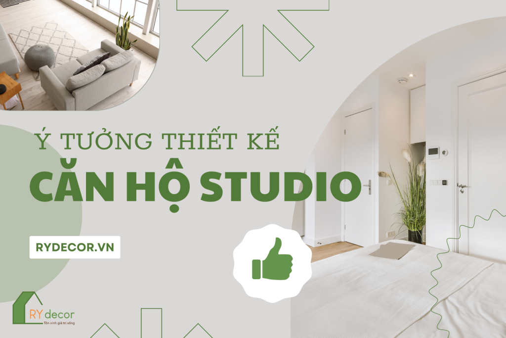 CĂN HỘ STUDIO: Ý TƯỞNG THIẾT KẾ SIÊU LÝ TƯỞNG 2025 1 Green Art Deco Interior And Exterior Magnet 1