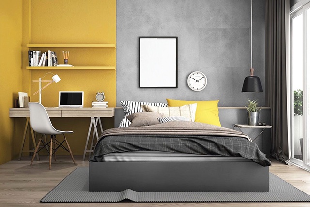 THIẾT KẾ PHÒNG NGỦ CÓ BÀN LÀM VIỆC LÝ TƯỞNG BẠN NÊN XEM 9 lưu ý phong thủy