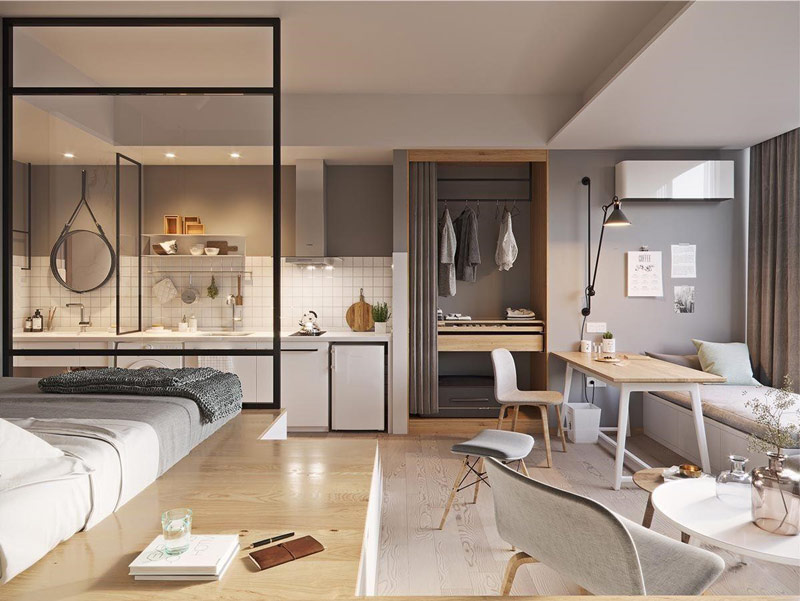 CĂN HỘ STUDIO: Ý TƯỞNG THIẾT KẾ SIÊU LÝ TƯỞNG 2025 5 Thiết kế căn hộ studio 25m2