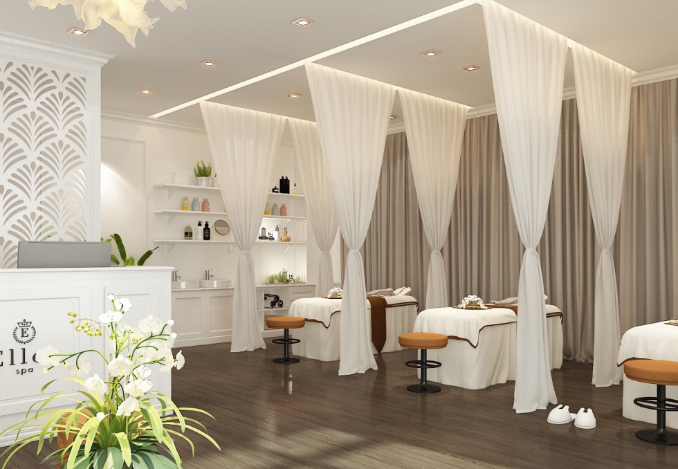 thiết kế spa phong cách đơn giản