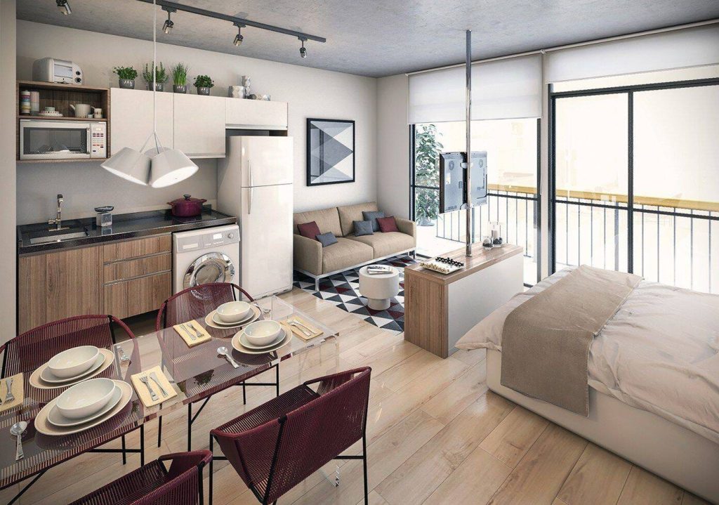 CĂN HỘ STUDIO: Ý TƯỞNG THIẾT KẾ SIÊU LÝ TƯỞNG 2025 2 thiết kế căn hộ studio