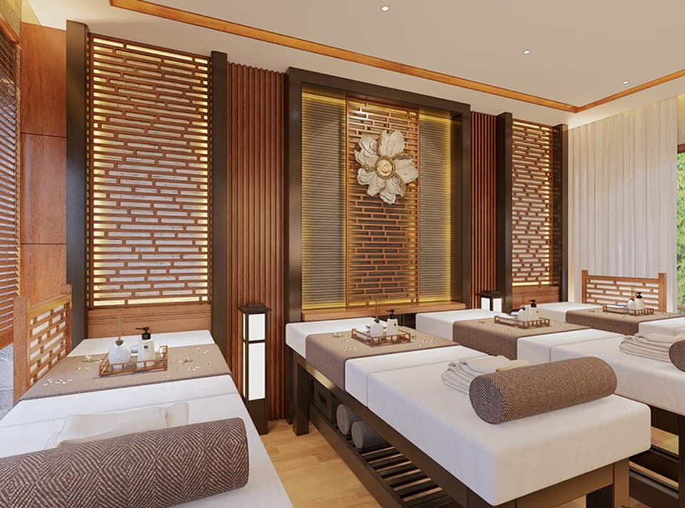 thiết kế spa họa tiết