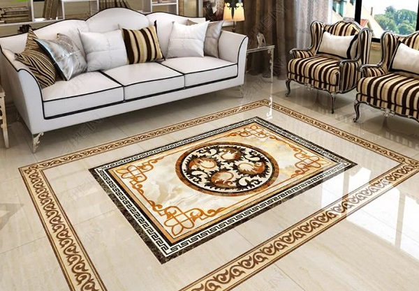 gạch lát phòng khách hợp phong thủy