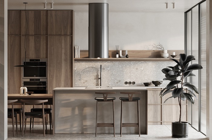 thiết bị phòng bếp mở