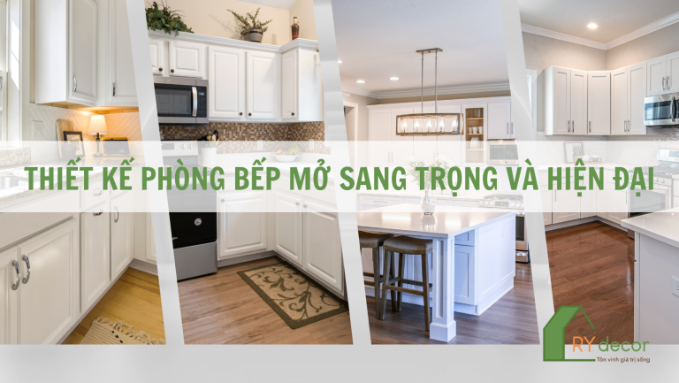 thiết kế phòng bếp mở