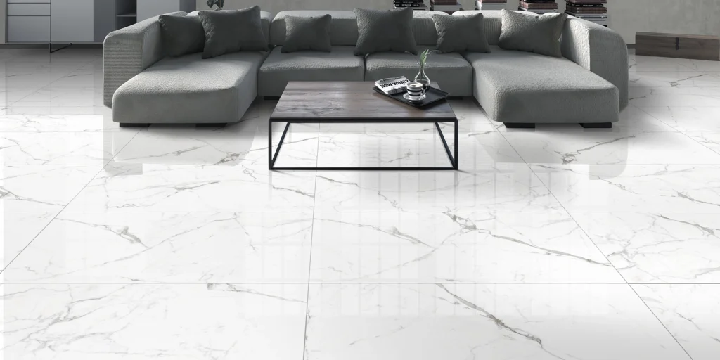 NHỮNG LỖI TRANG TRÍ PHÒNG KHÁCH MÀ BẠN DỄ MẮC PHẢI 4 lát gạch nền phòng khách