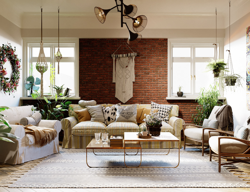 THIẾT KẾ PHONG CÁCH BOHEMIAN - SỨC SỐNG DU MỤC TẠI GIA 3 Phân biệt phong cách Bohemian với phong cách Rustic