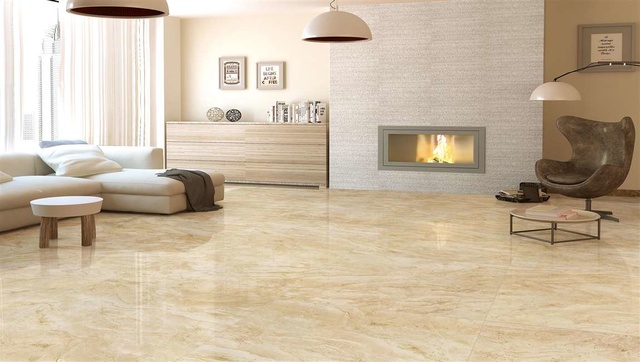 gạch lát phòng khách hợp phong thủy
