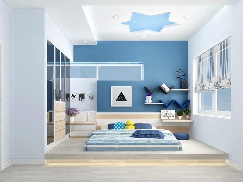 LỖI TRANG TRÍ PHÒNG NGỦ BẠN NÊN TRÁNH GIÚP NGỦ NGON 4 Trang trí phòng ngủ bằng màu sắc sặc sỡ
