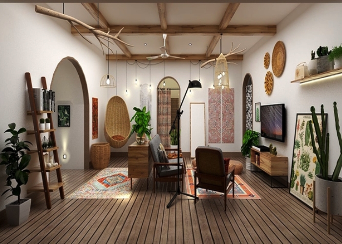 THIẾT KẾ PHONG CÁCH BOHEMIAN - SỨC SỐNG DU MỤC TẠI GIA 8 phong cách Bohemian hiện đại