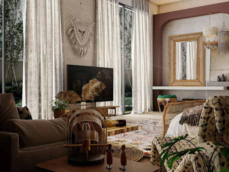 THIẾT KẾ PHONG CÁCH BOHEMIAN - SỨC SỐNG DU MỤC TẠI GIA 2 Đôi nét về thiết kế phong cách Bohemian