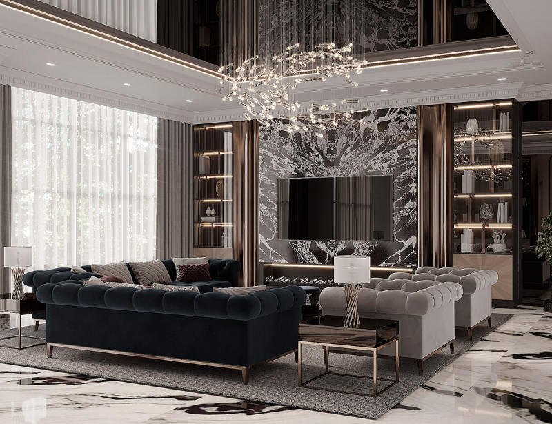 PHONG CÁCH LUXURY: ĐẲNG CẤP VÀ SANG TRỌNG 10 Thiết kế nội thất phong cách Luxury