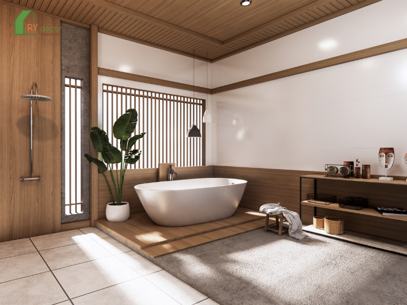 10+ thiết kế nội thất phòng tắm đẹp, hiện đại 2025 11 Sử dụng hệ thống ánh sáng đa lớp tạo hiệu ứng như spa