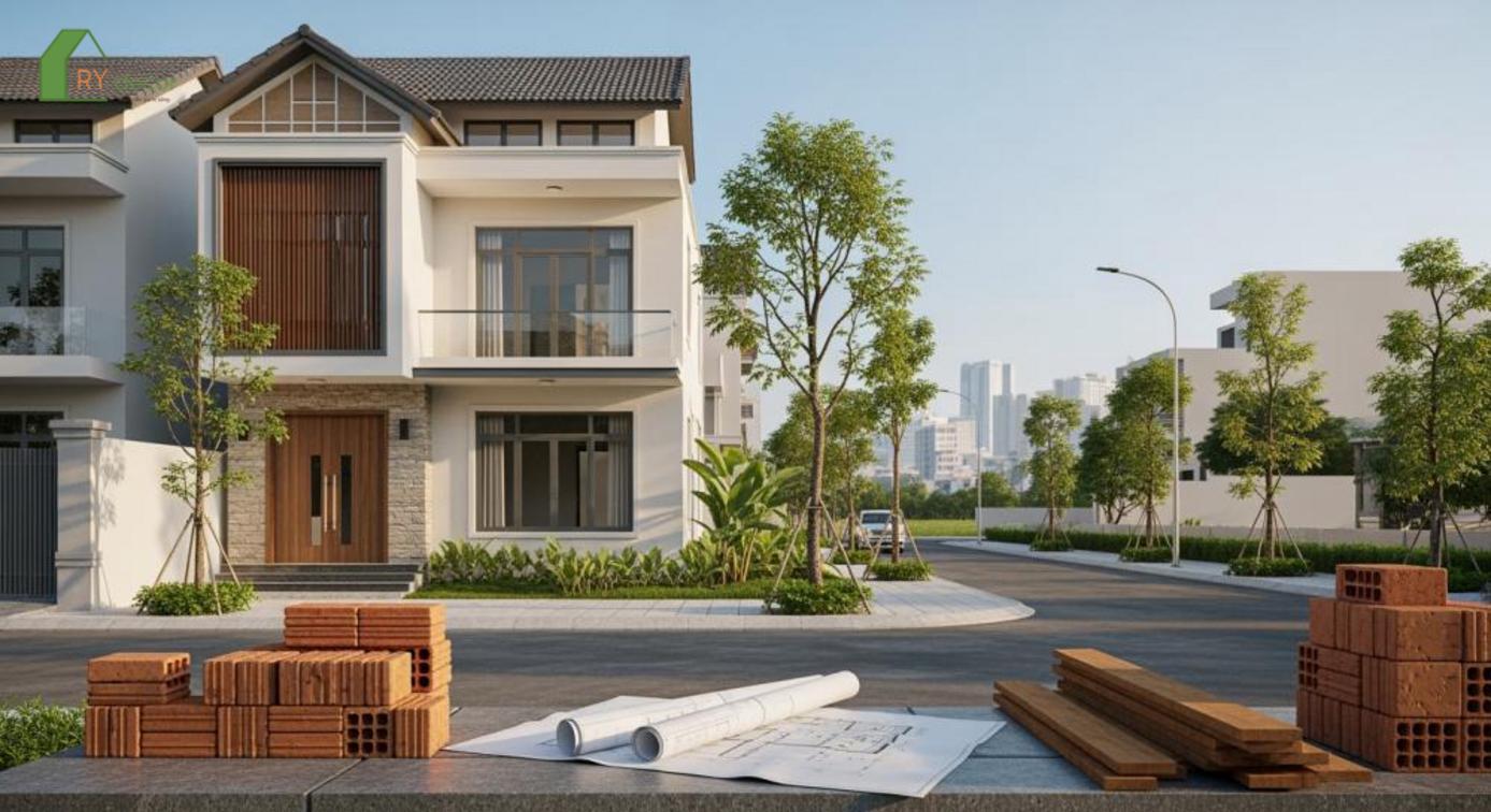 Báo giá và các yếu tố ảnh hưởng đến chi phí xây nhà trọn gói quận 12