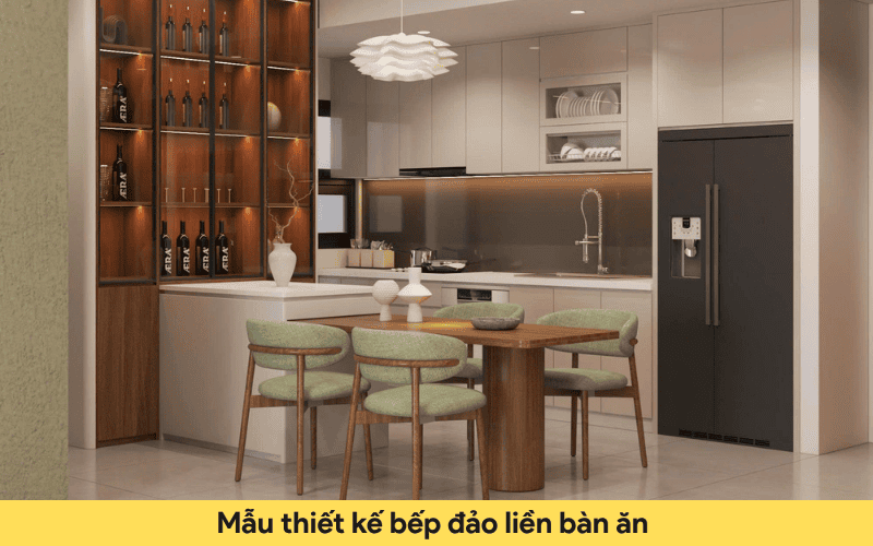 mẫu thiết kế phòng bếp đẹp hiện đại