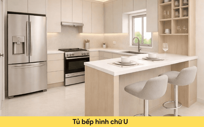 mẫu thiết kế phòng bếp đẹp hiện đại