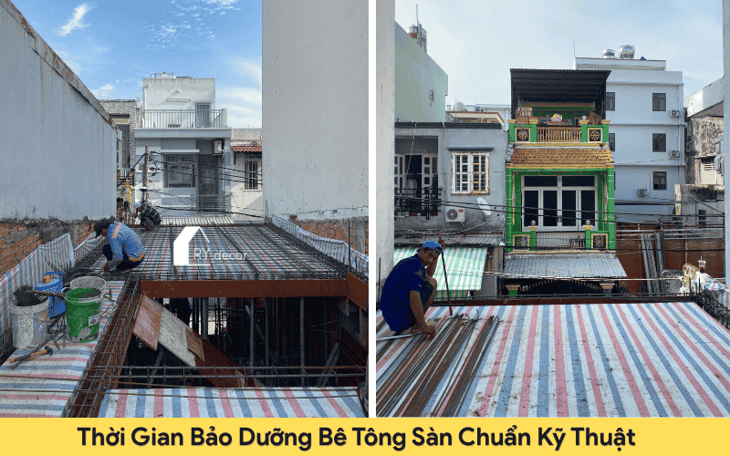 thời gian bảo dưỡng bê tông sàn