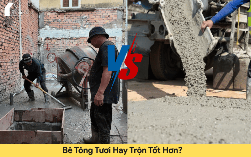 bê tông tươi hay trộn tốt hơn
