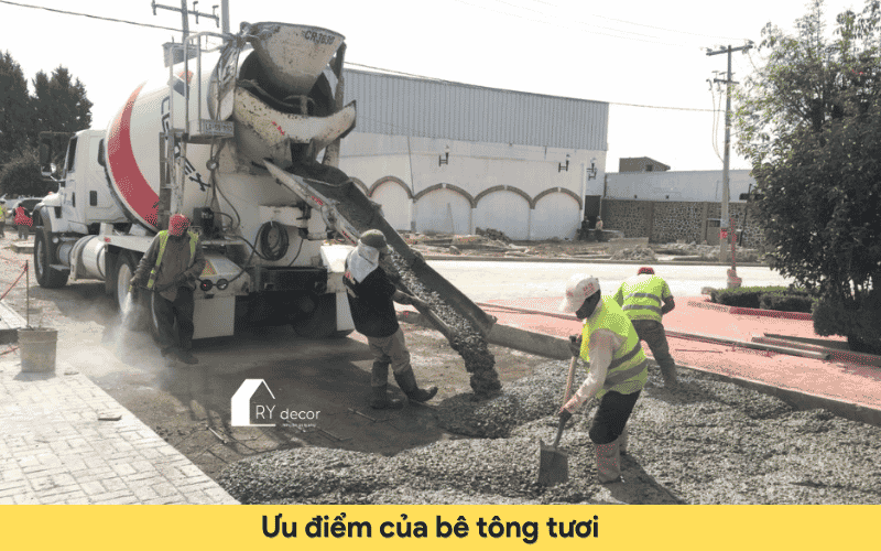 bê tông tươi hay trộn tốt hơn