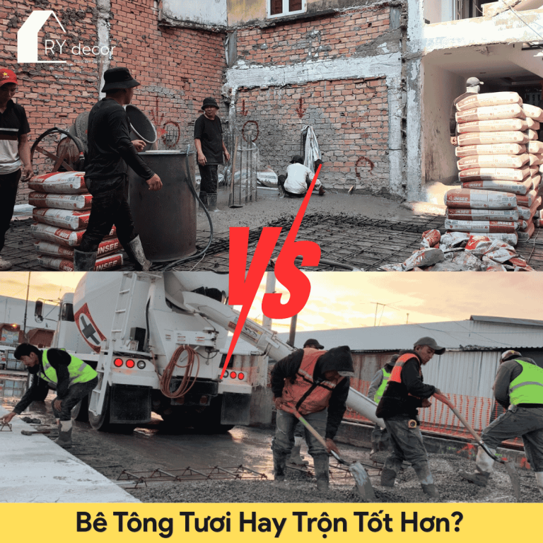 bê tông tươi hay trộn tốt hơn